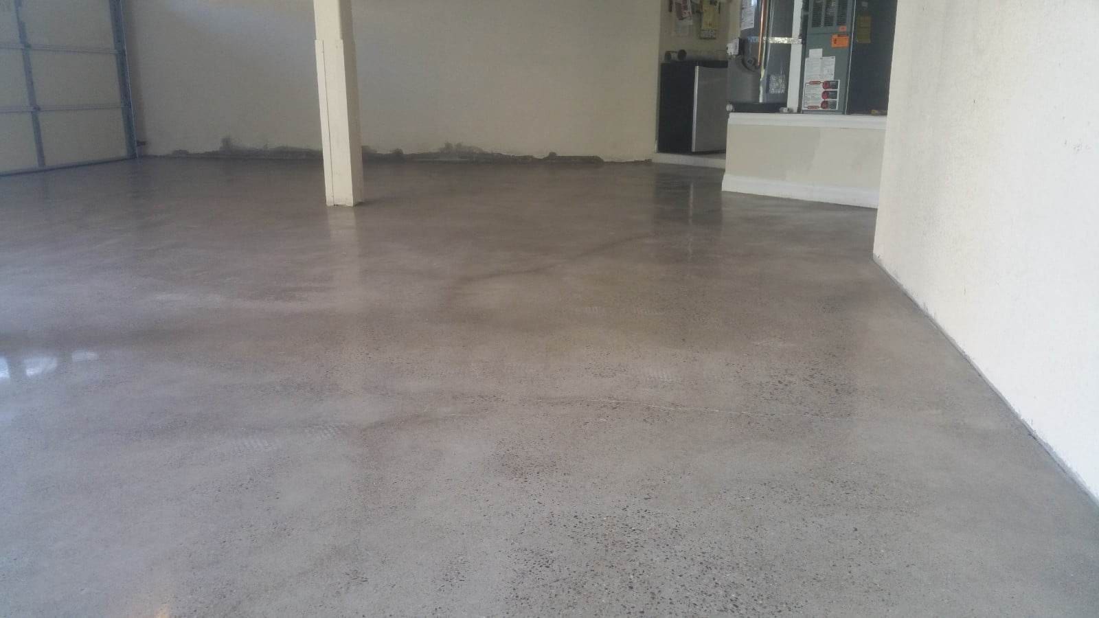 polished concrete garage